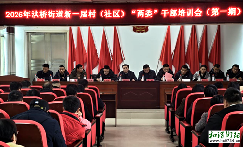 祁东县洪桥街道召开2026年村(社区)“两委”干部培训班