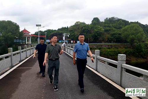 衡南县水利局主要领导赴斗山桥水库调研指导工作