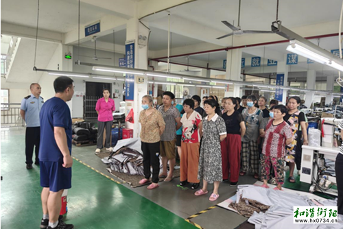祁东蒋家桥镇开展消防宣传培训进企业活动